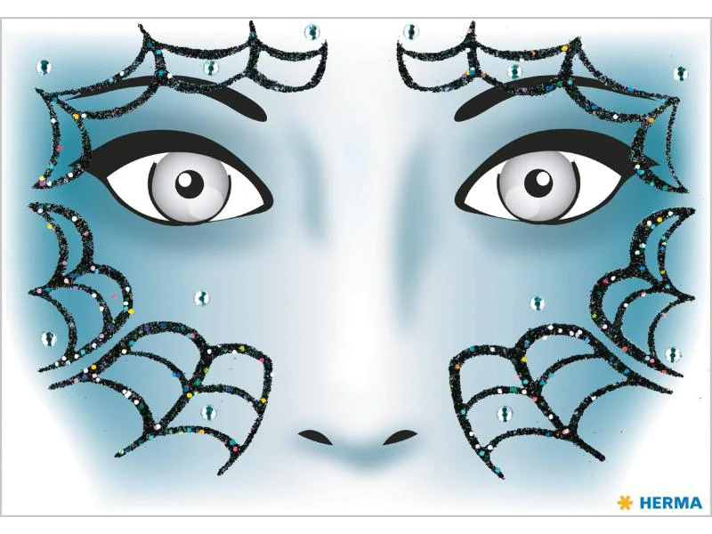 HERMA Tattoos Face Art Spider, 1 Stück