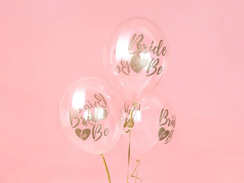 Partydeco Luftballon Bride to be Gold Ø 30 cm, 6 Stück