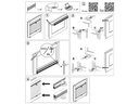 Gardinia Plissée Easyfix, blickdicht 65 x 130 cm, Weiss
