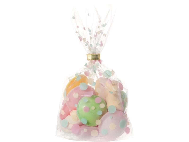 Folia Klarsichttüte Punkte, 11.5 x 19 cm, 10 Stück