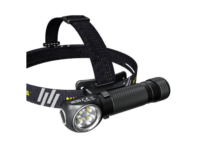 Nitecore Stirn- und Taschenlampe HC35 Schwarz