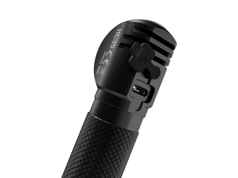 Nitecore Stirn- und Taschenlampe HC35 Schwarz