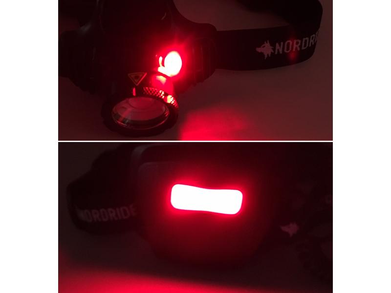 Nordride Stirnlampe Active Pro R hybrid Schwarz, 500 lm, IP65