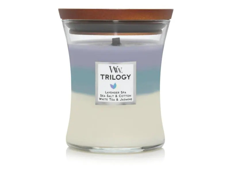 Woodwick Duftkerze Trilogy Calming Retreat Medium Jar