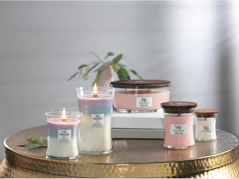 Woodwick Duftkerze Trilogy Calming Retreat Medium Jar