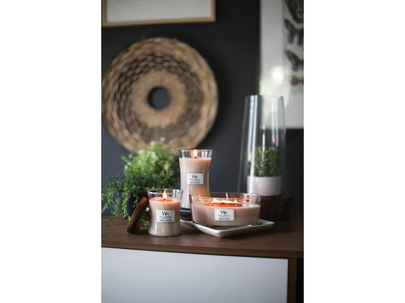 Woodwick Duftkerze Vanilla &amp; Sea Salt Medium Jar