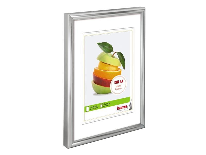 Hama Bilderrahmen Sevilla 21 x 29.7 cm, Silber matt