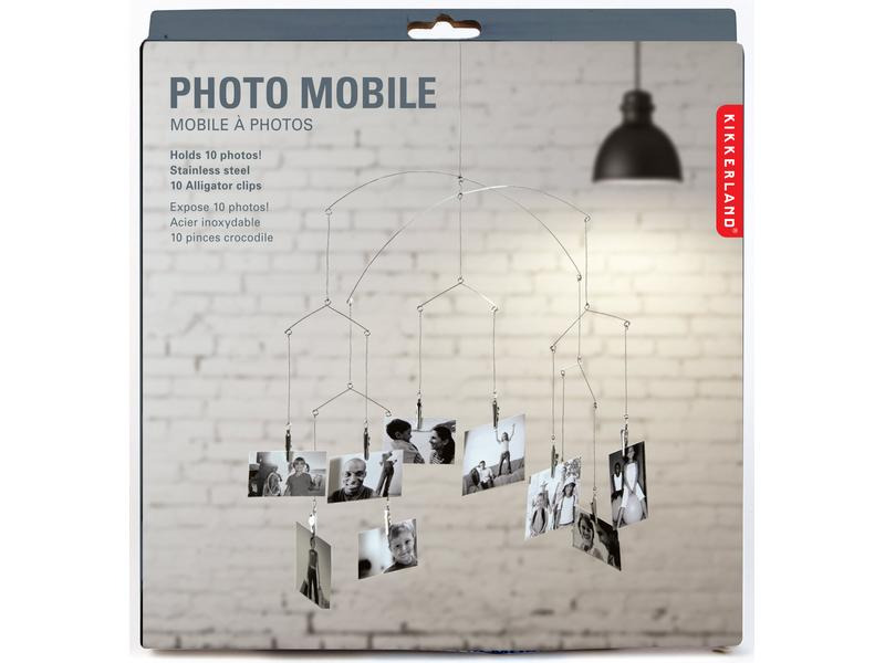 Kikkerland Fotohalter Mobile für 10 Fotos