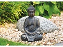 G. Wurm Dekofigur Buddha aus Polyresin, 30 cm