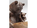 Kare Dekofigur Reading Bears Braun