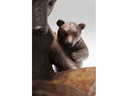 Kare Dekofigur Reading Bears Braun