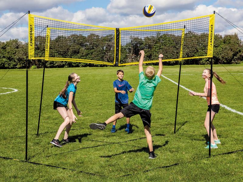 Crossnet Volleyballnetz Crossnet Schwarz/Gelb