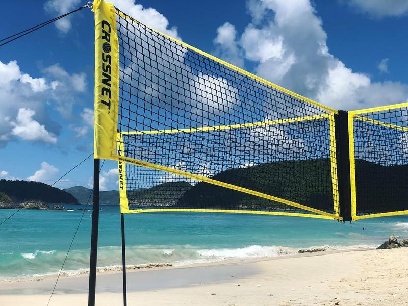 Crossnet Volleyballnetz Crossnet Schwarz/Gelb
