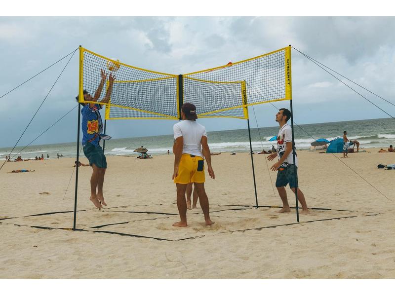 Crossnet Volleyballnetz Crossnet Schwarz/Gelb