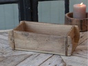 Chic Antique Aufbewahrung alte Backsteinform unika 10 x 30 cm, Braun