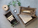 Chic Antique Aufbewahrung alte Backsteinform unika 10 x 30 cm, Braun