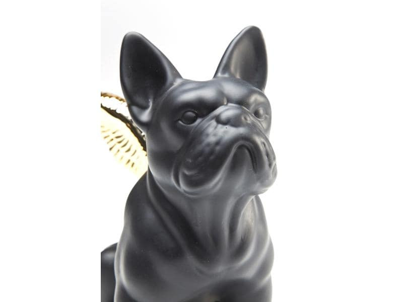 Kare Aufsteller Sitting Angel Dog Gold/Schwarz