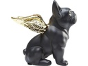 Kare Aufsteller Sitting Angel Dog Gold/Schwarz