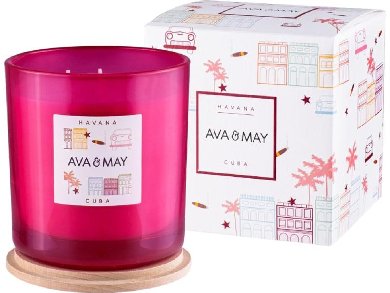 AVA &amp; MAY Duftkerze Havanna Gross, 1150 g