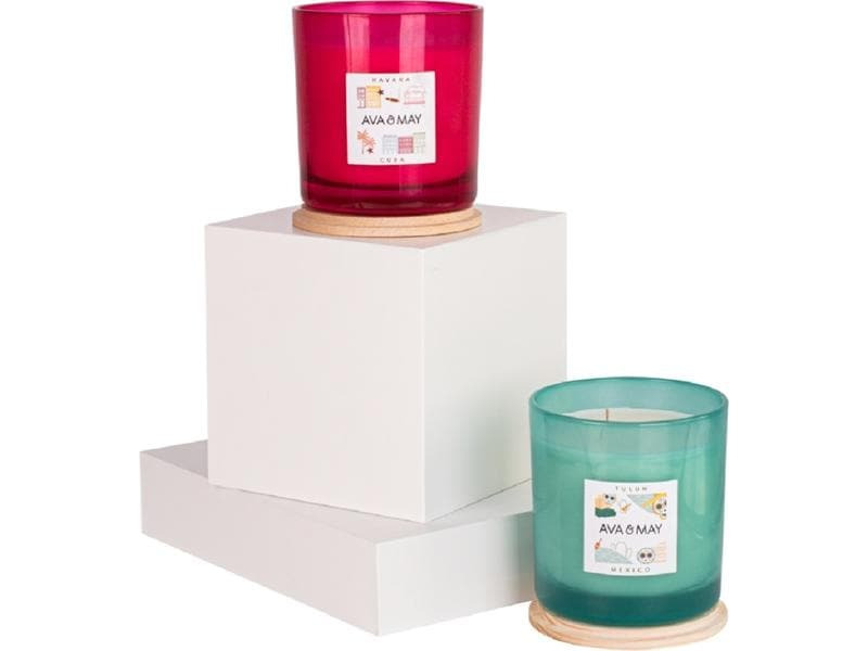 AVA &amp; MAY Duftkerze Havanna Gross, 1150 g