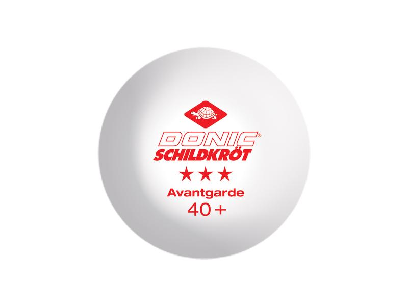 DONIC Schildkröt Tischtennisball 3-Stern Avantgarde 6er Set
