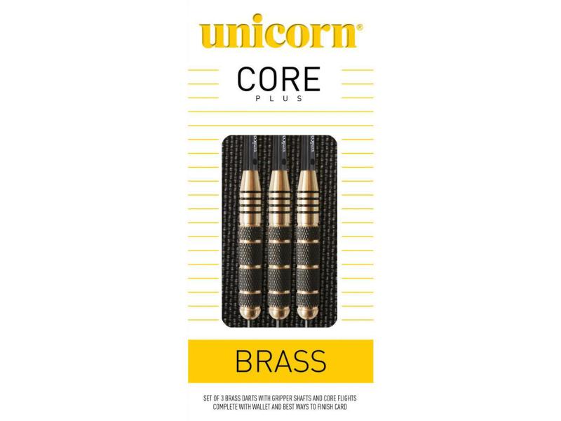 Unicorn Dartpfeile Core Plus Win BLK/GOLD Brass
