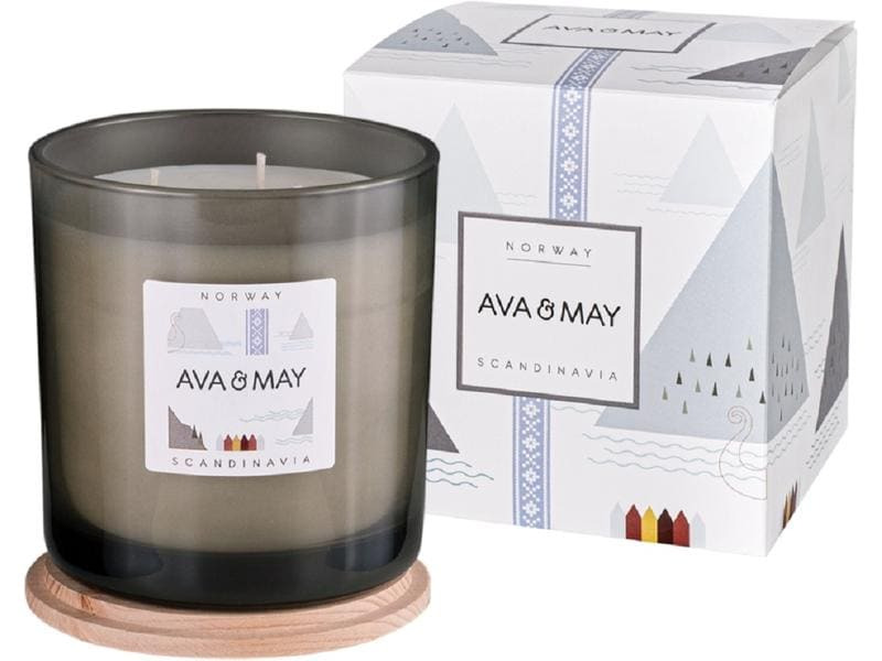 AVA &amp; MAY Duftkerze Norwegen Gross, 1150 g
