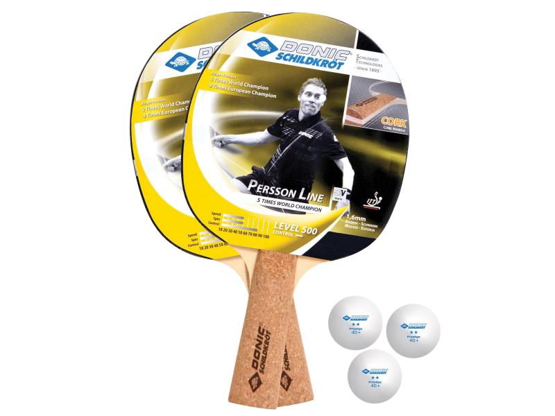 DONIC Schildkröt Tischtennis Set Persson 500 Kork Set
