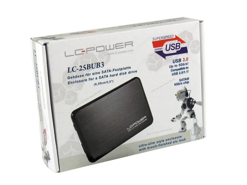 LC-Power Externes Gehäuse LC-25BUB3 2.5