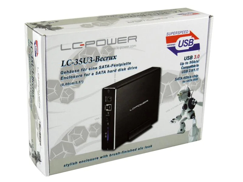 LC-Power Externes Gehäuse LC-35U3-Becrux 3.5