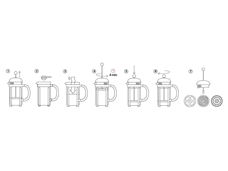 Leonardo Kaffeebereiter Caffè per me 0.6 l, Schwarz