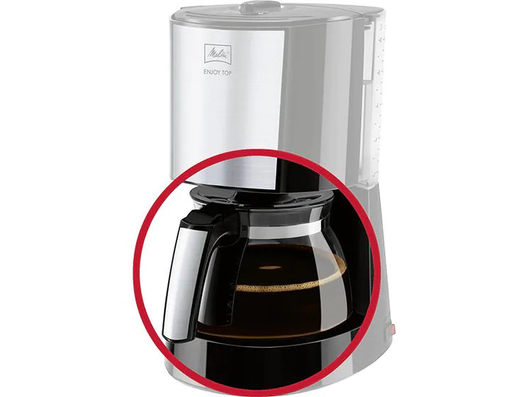 Melitta Kaffeekanne Aroma Fresh, Glas 1.2 l, Schwarz