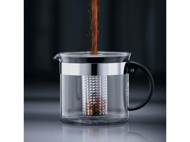 Bodum Teebereiter Bistro Nouveau  1 l, Transparent