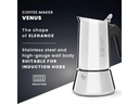 Bialetti Espressokanne New Venus 2 Tassen, Silber