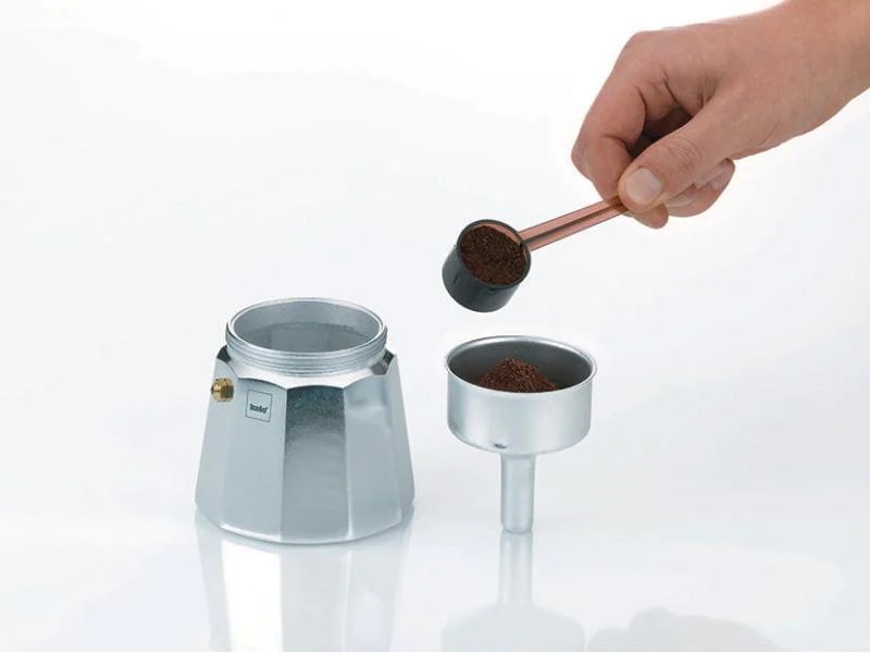 Kela Espressokanne Italia 6 Tassen, Silber