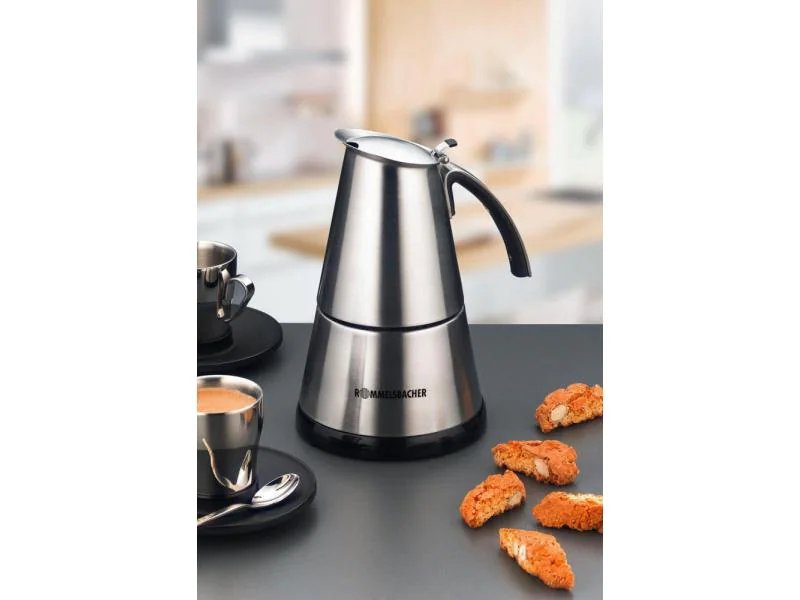 Rommelsbacher Espressokocher 20.EKO 364/E 4 Tassen, Silber