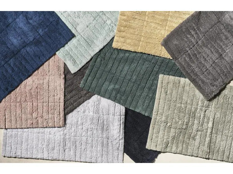 Zone Denmark Badteppich Soft Tiles 50 x 80 cm, Dark Blue