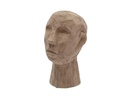 Villa Collection Aufsteller Skulptur Kopf, Steinbraun