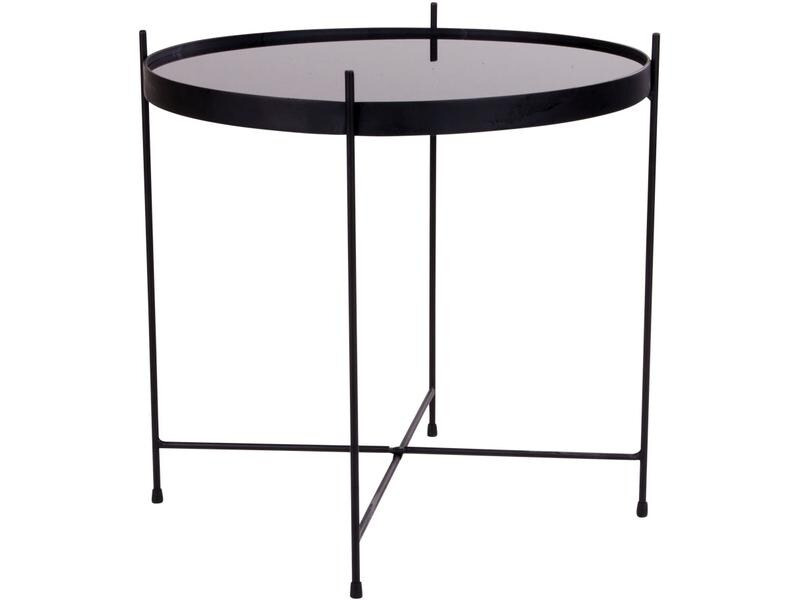 House Nordic Beistelltisch Venezia 48 x 48 cm, Schwarz