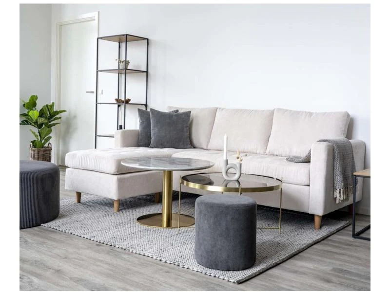 House Nordic Beistelltisch Venezia 70 x 40 cm, Gold