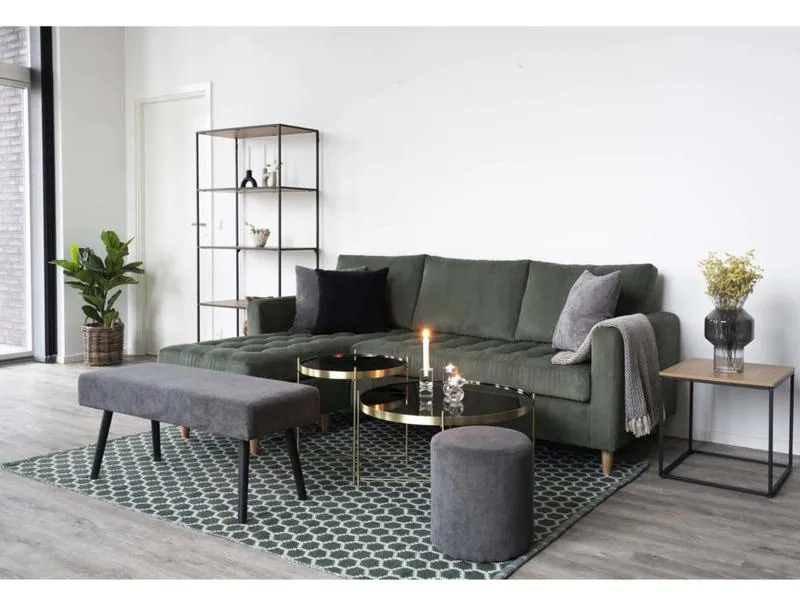 House Nordic Beistelltisch Venezia 70 x 40 cm, Gold