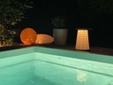 WEDO Hocker SITTOGLOW 26.2 cm x 42 cm, Schwarz