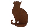 Ambiance Dekofigur Katze auf Platte, sitzend