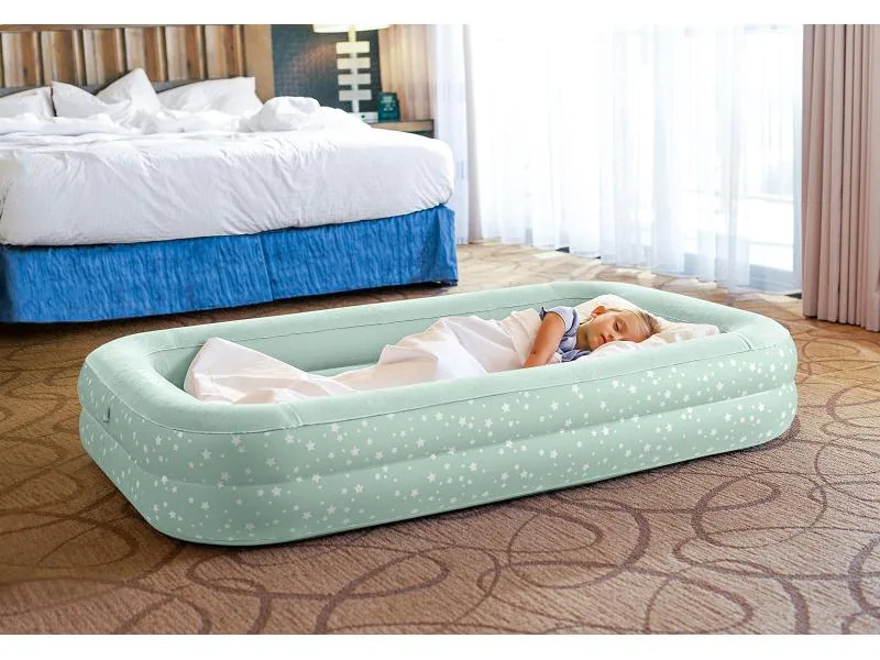 Intex Luftbett Kidz Travel Set 107 x 168 cm, Mint