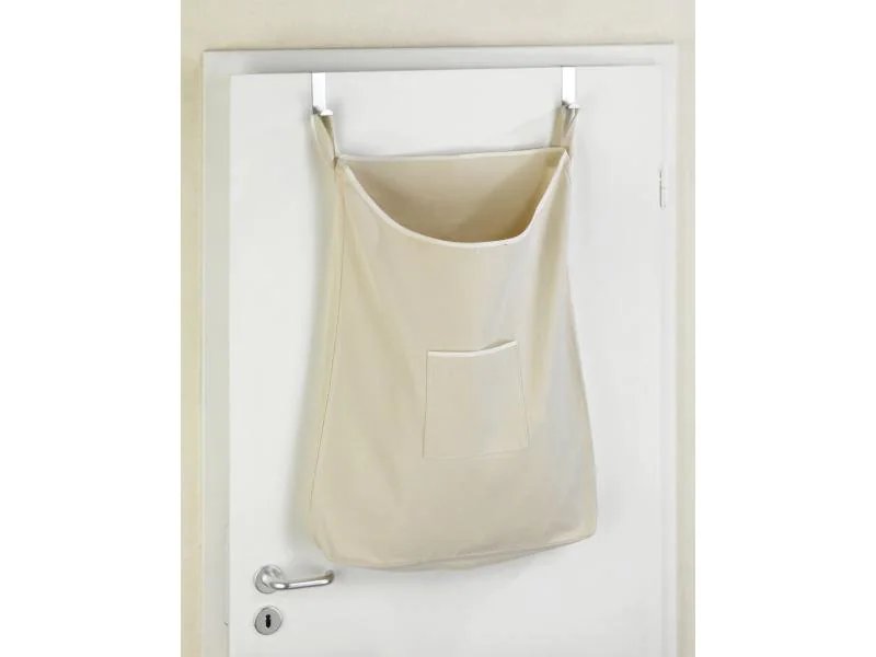 Wenko Wäschesammler Canguro  Beige/Silber, 65 l
