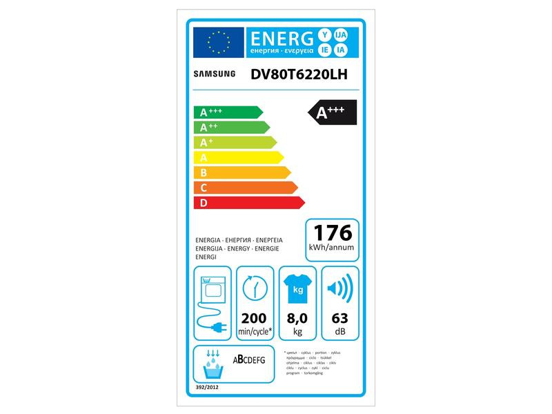 Samsung Wäschetrockner DV80T6220LH/S5 A+++