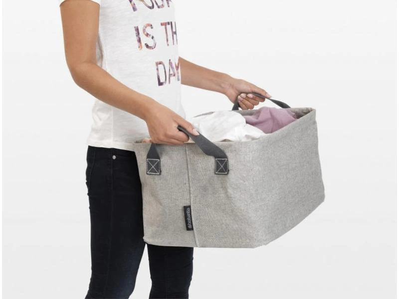Brabantia Wäschekorb  Linn faltbar Grau 35 l