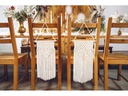 Partydeco Makramee Dekoration 30 x 49 cm, Weiss