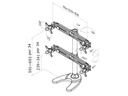 NewStar TV-/Display-Standfuss FPMA-D700DD4 Schwarz