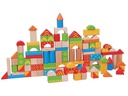 Spielba Holzspielwaren Bauklötze Holzbausteine 100 Stück